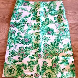 Burberry floral skirt